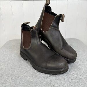Blundstone Mens 500 Classic Boots Chelsea Ankle Leather Work Stout Brown US Sz 9